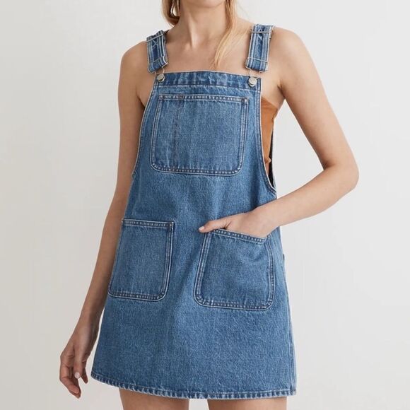 Madewell Blue Denim Dress - Picture 2 of 9